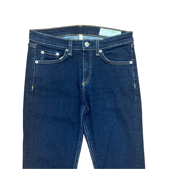 SOLD- rag & bone High Rise Skinny Jeans Heritage Wash Size 27 - Picture 4 of 9